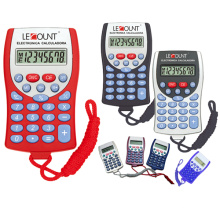 Calculatrice de poche à 8 chiffres avec cordon suspendu LC311